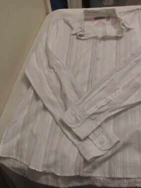 Ted Baker Long Sleeve Pin Stripe Shirt Size 4